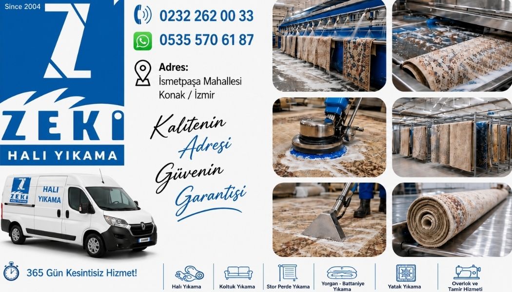 Konak İsmetpaşa Mahallesi'nde Profesyonel Halı Yıkama Hizmeti